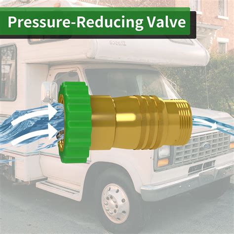 Getuscart Rvguard Inline Rv Water Pressure Regulator Brass Lead Free Water Pressure Reducer