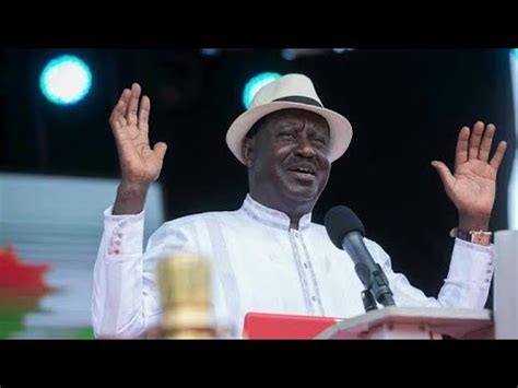 RAILA ODINGA SPEECH ON FRED OMONDI BURIAL Awinja Eric Omondi YouTube