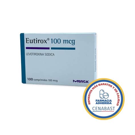 Eutirox 100 Levotiroxina 100 Mcg 50 Comprimidos Surfarma