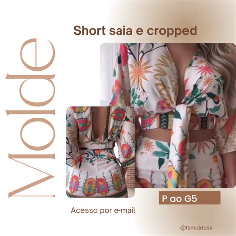 Molde Short Saia E Cropped Franciele Souza Hotmart