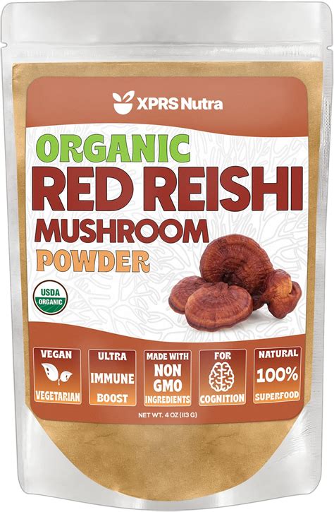 Amazon Ancestral Roots Red Reishi Mushroom Powder Oz Organic