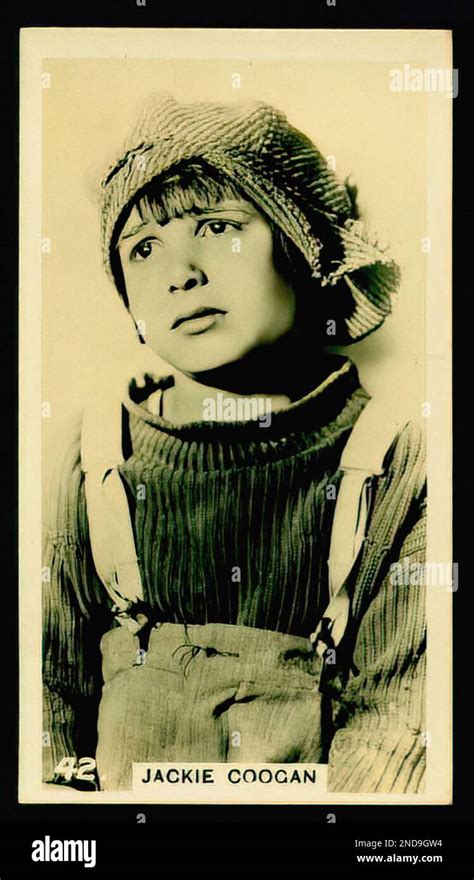 Portrait Of Jackie Coogan Vintage Cigarette Card Stock Photo Alamy