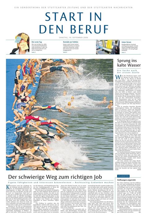 Der Schwierige Weg Zum Richtigen Job Stuttgarter Zeitung