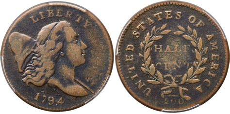1794 C 5a R4 Small Edge Letters Pcgs Graded F15 Early Cents Auctions