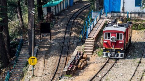 The Kalka Shimla Toy Train At Shimla Railway Station Editorial Photo