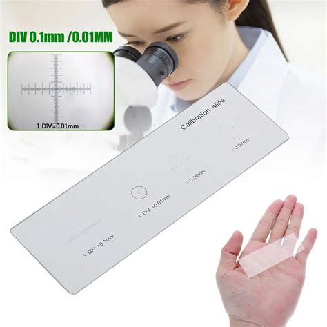 Camera & Photo Microscope Micrometer Slide Micrometer Calibration Slide K9 Optical Glass DIV 0 ...