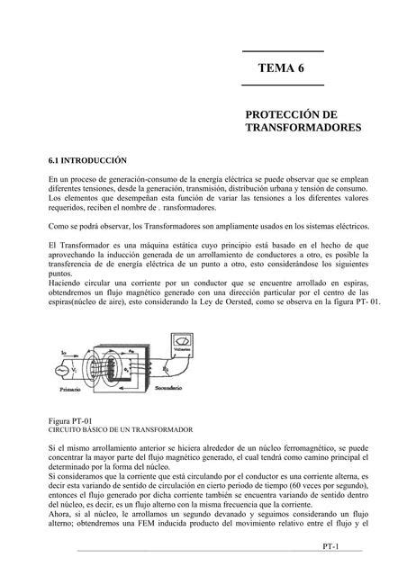 Tema 6 Protección de Transformadores Jesus Nuñez uDocz