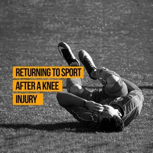 Returning To Sport After A Knee Injury Physioroom Blog