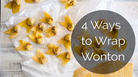 4 Ways To Wrap Wonton Youtube