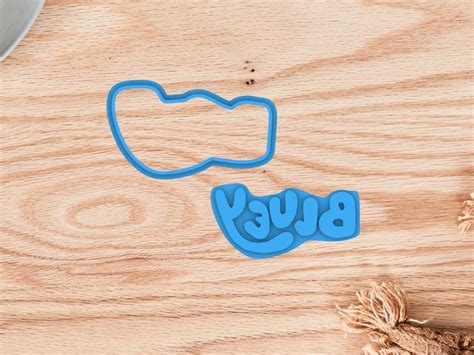 Bluey Cookie Cutter And Embosser Cutter Set Bluey Bingo Logo Set Of 3