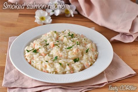 Smoked Salmon Risotto: easy Italian recipe for a creamy seafood risotto