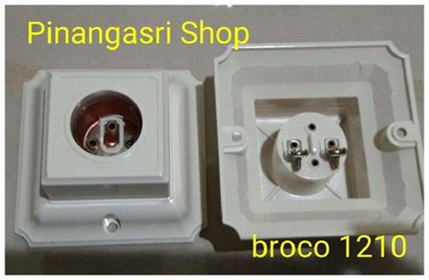 Jual Broco Fitting Plafon Kotak Segi Empat Fiting Lampu Persegi