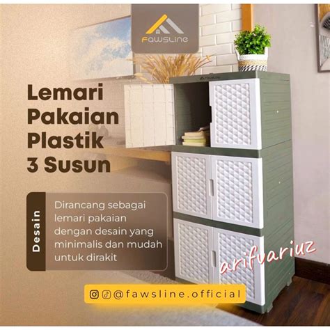 Jual Fawsline Lemari Plastik Susun Atau Susun Mini Kecil Imut