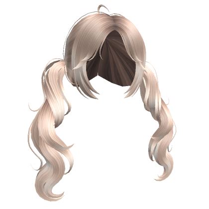 Cute Wavy Pigtails Platinum Blonde Roblox