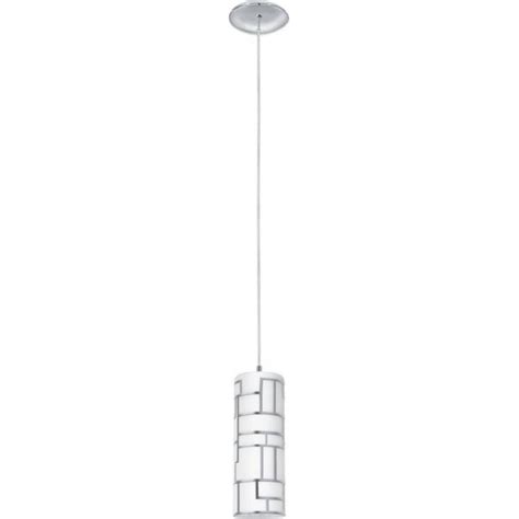 92562 Bayman Pendant Light Chrome White Chrome Shade