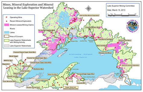 Map Mines Mineral Exploration And Mineral Leasing In The Lake