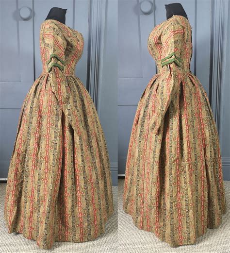 Rare 1830s Paisley Print Day Dress Late Georgian Etsy