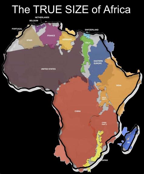 The True Size Of Africa Shujaa Designs