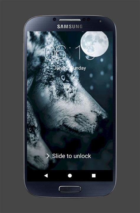 wolf lock screen hd wallpaper apk  android