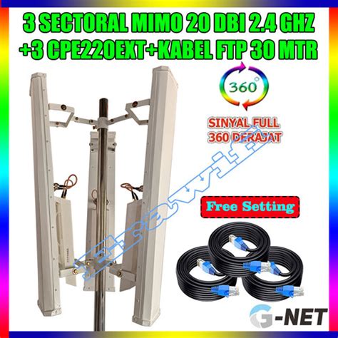 Jual Paket Antena Sectoral Mimo Dbi Ghz Plus Radio Wifi