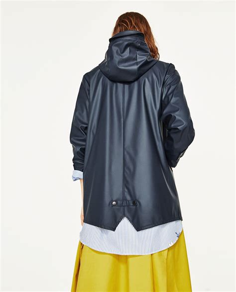 Hooded Raincoat View All Outerwear Woman Zara United States Vinyl