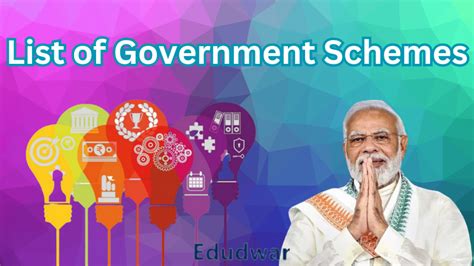 List Of Government Schemes Central Gov 2024 25