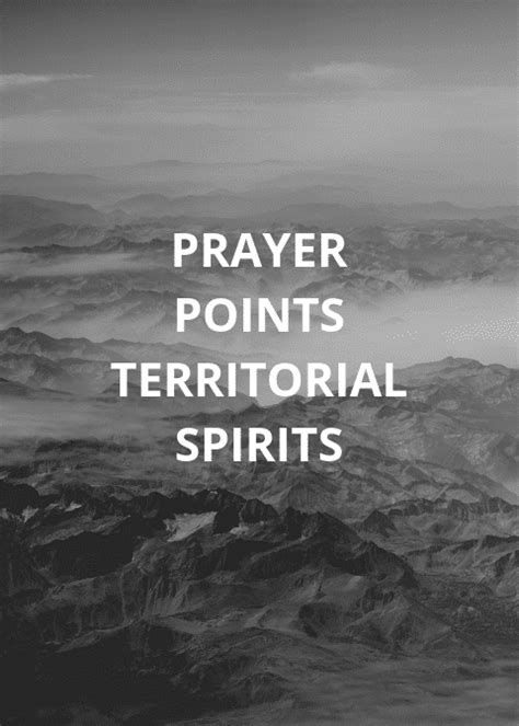 30 Deliverance Prayer Points Against Territorial Spirits Everyday Prayer Guide