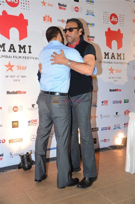 Jackie Shroff Salman Khan At MAMI Closing Ceremony On 5th Nov 2015