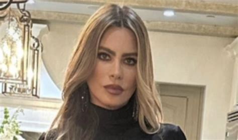 Year Old Sofia Vergara Shows Off Her Hourglass Figure In A Black Hot