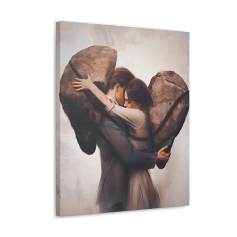 Carrying Each Others Burdens Wall Art Stretched Canvas Etsy