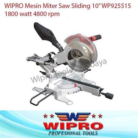 Jual WIPRO Miter Saw Sliding 10 Inch With Laser Guide WP925515