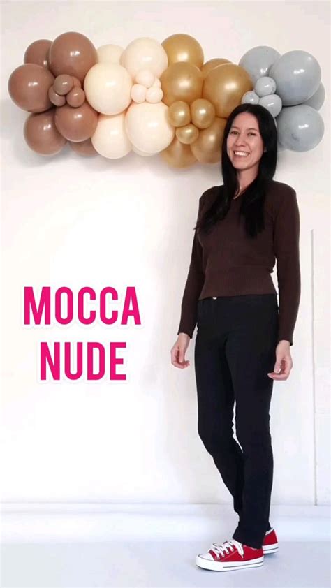 Tendencia Mocca Nude Guirnalda De Globos Balloon Garland Decoraciones Sencillas Para