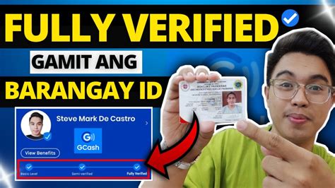 Gcash Fully Verified Using Barangay Id L How To Fully Verify Gcash