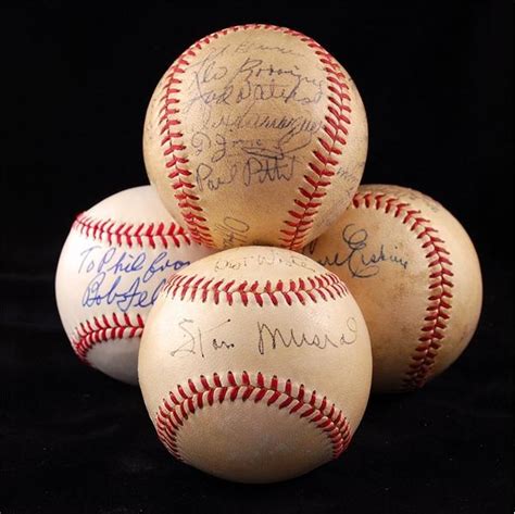 Collection Of Signed Baseballs Including Vintage Musial 4