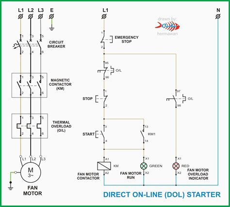 Start Stop Motor Control Diagram Control Three Phase Motor S