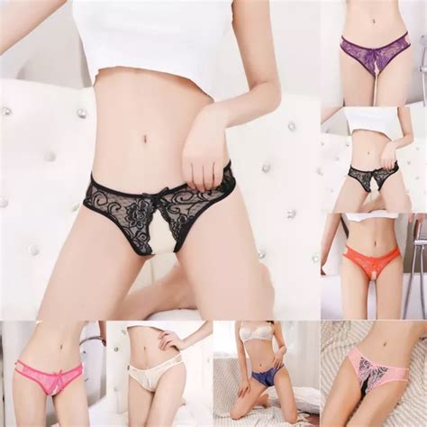 Sexy Spitze G String Tanga H Schen F R Frauen Durchsichtig Offen