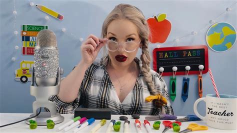 Asmr Teacher Roleplay Back To School With Edible School Supplies 👩🏼‍🏫