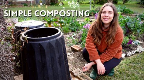 How To Start A Compost Bin 🥗🌿 Simple Composting For Beginners Youtube