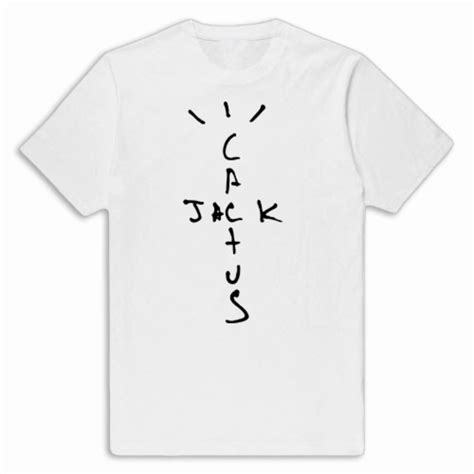 Cactus Jack Letters White T Shirt Travis Scott Store