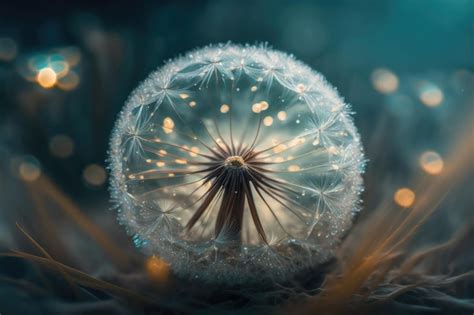 Premium Ai Image Dandelion Flower Illustration Ai Generative