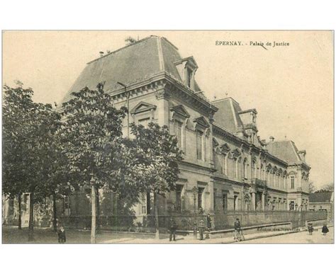 Carte Postale Ancienne Epernay Palais De Justice Cartes