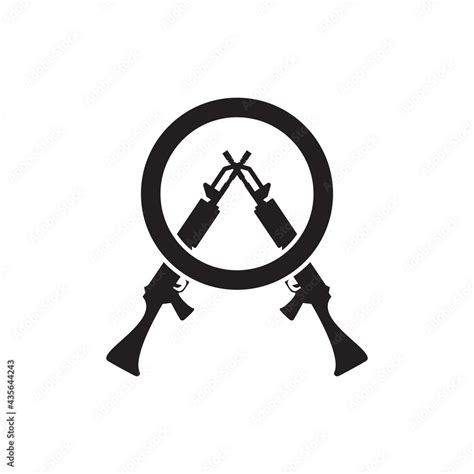 Machine gun logo design template Stock Vector | Adobe Stock