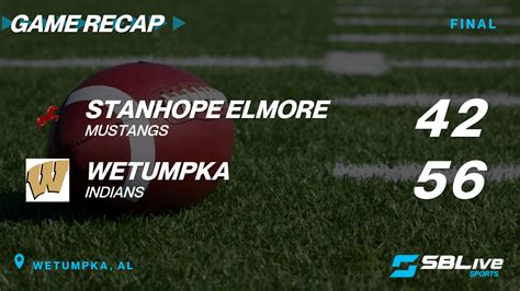 Wetumpka Vs Stanhope Elmore Football Oct 6 2023 High School On Si