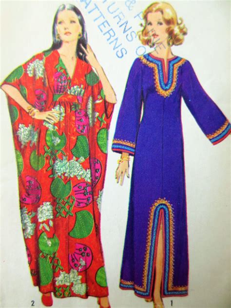 Vintage Simplicity 5315 Sewing Pattern 1970s Caftan Pattern Etsy