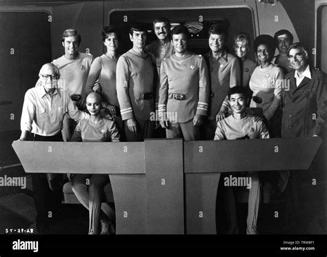 Cast of star trek Black and White Stock Photos & Images - Alamy