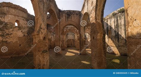 Alte Ruinen Von Chellah Oder Sala Colonia In Rabat Morocco Stockbild