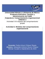 GCOR U3 A2 SERC 1 docx Universidad Abierta y a Distancia de México