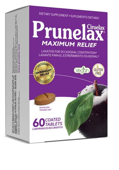 Maximum Relief Tablets 60 tablets – Prunelax