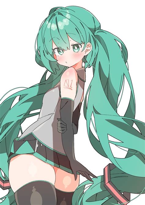 初音ミク 100日チャレンジ 五十六日目すねすねミクちゃん うるちのイラスト