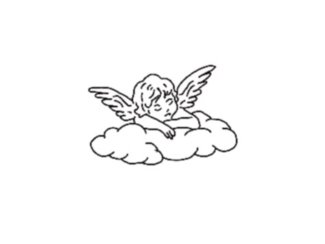 Baby Angel Sleeping On A Cloud By Feyza Coşkun On Dribbble